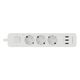 Harper Сетевой фильтр с USB зарядкой UCH-330 White (3 роз.,1,5м., 3 x USB (max 3.4A)