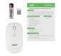Acer OMR138 [ZL.MCEEE.01L] белый оптическая (1600dpi) беспроводная USB (3but)