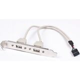 Cablexpert
Планка в сист. блок на 2 USB 2.0 CCUSBRECEPTACLE