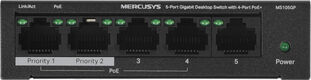Mercusys MS105GP Настольный коммутатор с 5 гигабитными портами (4 порта PoE+) Mercusys MS105GP Настольный коммутатор с 5 гигабитными портами (4 порта PoE+)