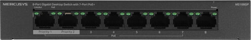 Mercusys MS108GP Настольный коммутатор с 8 гигабитными портами (7 портов PoE+) Mercusys MS108GP Настольный коммутатор с 8 гигабитными портами (7 портов PoE+)