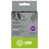 Картридж ленточный Cactus CS-TZE731 TZe-731 черный для Brother PT-P1010