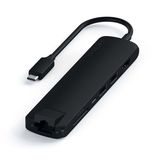 Satechi [ST-UCSMA3K] Адаптер USB-C Type-C Slim Multiport with Ethernet Adapter. Цвет черный. ST-UCSMA3K&nbsp;<img style='position: relative;margin:0' src='/image/only_to_order_edit.gif' alt='На заказ' title='На заказ' />