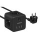 TESSAN TS-301 Black Сетевой фильтр с 3 розетками 220В и 3 USB портами и кнопкой питания {80001823}