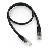Патч-корд UTP кат. 5e Cablexpert PP12-0.5M/ BK PP12-0.5M/BK