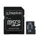 Micro SecureDigital 8Gb Kingston Class10 [SDCIT2/8GB] Industrial Temperature Class UHS-I с адаптером