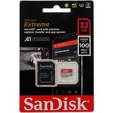 Micro SecureDigital 32GB SanDisk microSDXC Class 10 UHS-I A1 C10 V30 U3 Extreme 100MB/ s SDSQXAF-032G-GN6MN&nbsp;<img style='position: relative;margin:0' src='/image/only_to_order_edit.gif' alt='На заказ' title='На заказ' />
