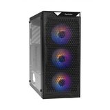 Корпус Miditower ExeGate EVO-5001 Exegate EX289018RUS (ATX, без БП, 2*USB+1*USB3.0, HD аудио, черный, 3 вент.12см с RGB подсветкой, пылевые фильтры, боковая панель - закаленное стекло)&nbsp;<img style='position: relative;margin:0' src='/image/only_to_order_edit.gif' alt='На заказ' title='На заказ' />