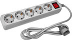 PC PET Сетевой фильтр AP01006-E-G 1.8м (5 розеток) серый PC PET Сетевой фильтр AP01006-E-G 1.8м (5 розеток) серый