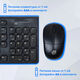 Клавиатура + мышь Oklick 220M черный