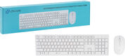 Клавиатура + мышь Oklick 240M White USB cordless slim Multimedia [1091258]