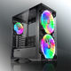 Raijintek
SILENOS PRO (pre-installed 200x200x25 *2 + 120x120x25*1 ARGB fan; Tempered glass appearance design; ATX; 4mm Tempered Glass; USB3.0*1 + USB2.0*2 +HD AUDIO; Supports up to 62.5