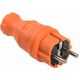 Iek PKR01-016-2-K09 ВБп3-1-0м Вилка прямая ОМЕГА IP44 оранжевая