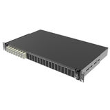 DKC / ДКС RNFP50DSCU8 (Заказная) Оптическая полка выдвижная 1U с адатерами 8 х duplex SC ОМ2 в комплекте с лицевой панелью