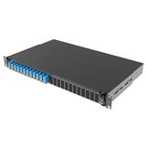 DKC / ДКС RNFP9DSCU12 (Заказная) Оптическая полка выдвижная 1U с адатерами 12 х duplex SC OS2 в комплекте с лицевой панелью