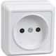 Iek ERO10-K01-10-DC РС20-2-ОБ Розетка 1местн. без з/к 10А откр.уст. ОКТАВА (белый)
