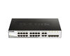 D-Link DGS-1210-20/FL2A Управляемый L2 коммутатор с 16 портами 10/100/1000Base-T и 4 комбо-портами 100/1000Base-T/SFP