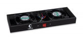Cabeus TRAY-FAN2-BK Модуль вентиляторный с 2-я вентиляторами для установки в настенные шкафы серии SH-05F