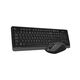 A-4Tech Клавиатура + мышь A4Tech Fstyler FG1012 клав:черный/серый мышь:черный USB беспроводная Multimedia [1599033]