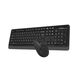 A-4Tech Клавиатура + мышь A4Tech Fstyler FG1012 клав:черный/серый мышь:черный USB беспроводная Multimedia [1599033]