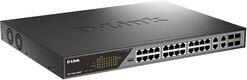 D-Link DSS-200G-28MPP/A1A Настраиваемый L2 коммутатор с 24 портами 10/100/1000Base-T и 4 комбо-портами 100/1000Base-T/SFP (порты 1-24 PoE 802.3af/at, порты 1-8 PoE 802.3bt, PoE-бюджет 518 Вт) D-Link DSS-200G-28MPP/A1A Настраиваемый L2 коммутатор с 24 портами 10/100/1000Base-T и 4 комбо-портами 100/1000Base-T/SFP (порты 1-24 PoE 802.3af/at, порты 1-8 PoE 802.3bt, PoE-бюджет 518 Вт)