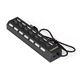 Exegate EX293978RUS USB-Хаб (концентратор) ExeGate DUB-72SW (кабель-адаптер USB2.0 --> 7xUSB2.0, кнопки включения/отключения для каждого порта, Plug&Play, черный)