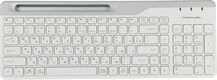 Клавиатура A4Tech Fstyler FBK25 белый/серый USB беспроводная BT/Radio slim Multimedia Клавиатура A4Tech Fstyler FBK25 белый/серый USB беспроводная BT/Radio slim Multimedia