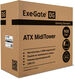 Exegate EX292858RUS Корпус Miditower ExeGate EVO-8225 (ATX, без БП, 2*USB+1*USB3.0, черный, 2 вент. с RGB подсветкой и полоса на передней панели, боковая панель - закаленное стекло)