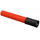 Труба гофр.двустенная ПНД/ ПВД d50 красная Iek CTG12-050-K04-050-R (50м)