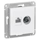 Systeme electric ATN000189 ATLASDESIGN РОЗЕТКА двойная ТВ + компьютерная RJ45