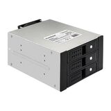 Корзина для HDD ExeGate HS335-02 Exegate EX291656RUS (универсальная, на 3*3, 5"/ 2.5" SATA HDD, занимает 2*5, 25" отсека, RTL)