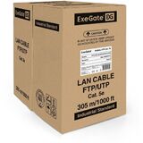 Кабель Exegate UTP-2-C5e-CU-S24-IN-PVC-GY-305 UTP 2 пары кат.5e медь Exegate EX281821RUS