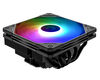 Cooler ID-Cooling IS-55 ARGB Black LGA1700/1200/115X/AM5/AM4 высота 55mm (27шт/кор, TDP 125W, PWM, 5 тепл.трубок + медная база, ARGB FAN 120mm, черный) BOX