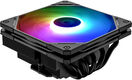 Cooler ID-Cooling IS-55 ARGB Black LGA1700/1200/115X/AM5/AM4 высота 55mm (27шт/кор, TDP 125W, PWM, 5 тепл.трубок + медная база, ARGB FAN 120mm, черный) BOX