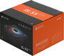 Cooler ID-Cooling IS-55 ARGB Black LGA1700/1200/115X/AM5/AM4 высота 55mm (27шт/кор, TDP 125W, PWM, 5 тепл.трубок + медная база, ARGB FAN 120mm, черный) BOX