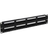 Патч-панель UTP 19" 48 port кат.6 ExeGate разъём KRONE&amp;110 Exegate EX281085RUS (dual IDC)
