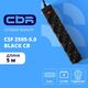 CBR Сетевой фильтр CSF 2505-5.0 Black CB CBR Сетевой фильтр CSF 2505-5.0 Black CB