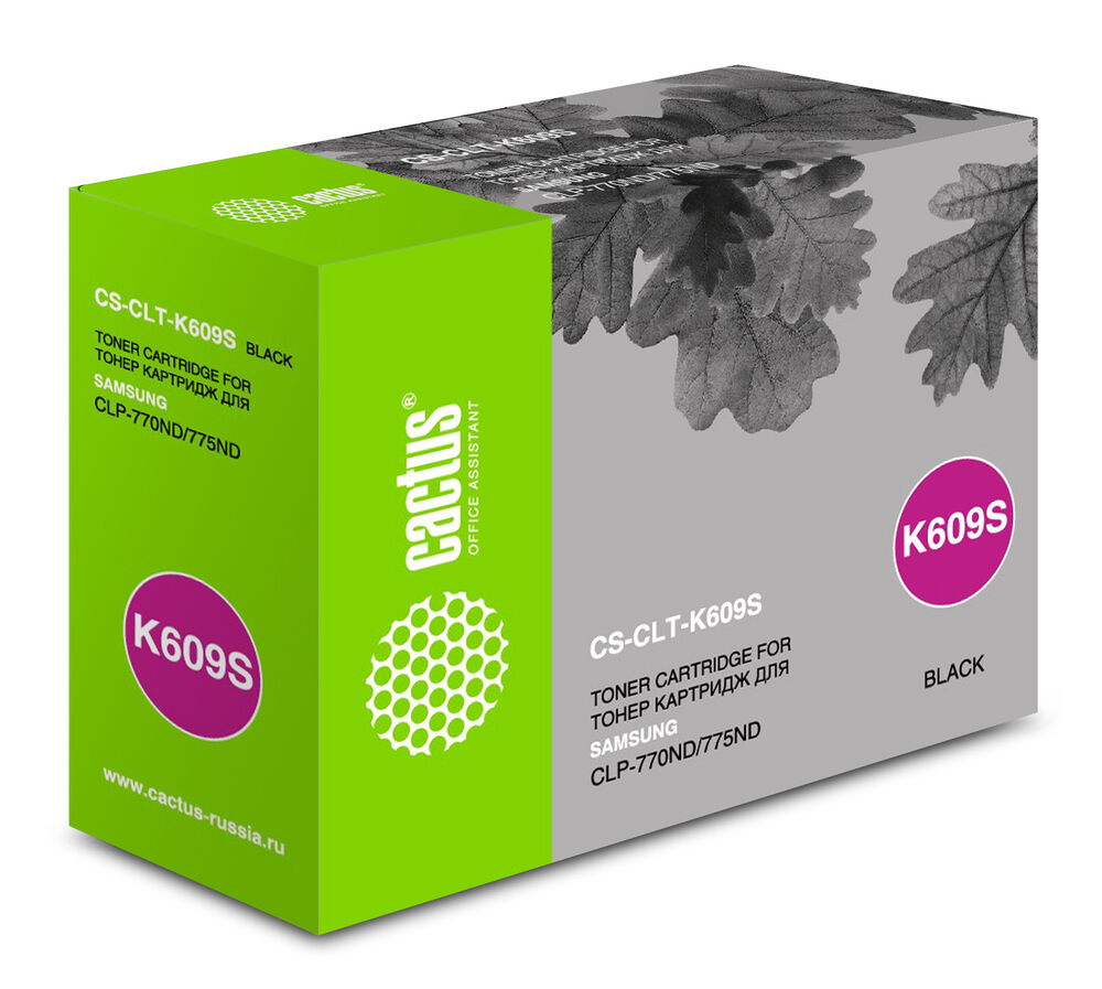 Тонер Картридж Cactus CS-CLT-K609S черный для Samsung CLP 770/770ND/775/775ND (7000стр.)