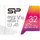 Micro SecureDigital 32GB Silicon Power SDHC Class10 SP032GBSTHBV1V20SP Elite + adapter