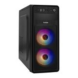 Корпус Miditower ExeGate EVO-5017 Exegate EX289007RUS (ATX, без БП, 1*USB+1*USB3.0, HD аудио, черный, 2 вент. 12см с RGB подсветкой)&nbsp;<img style='position: relative;margin:0' src='/image/only_to_order_edit.gif' alt='На заказ' title='На заказ' />