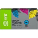 Картридж струйный Cactus CS-P2V69A №730 пурпурный (300мл) для HP Designjet T1600/ 1700/ 2600