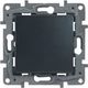 Legrand 672601 Выключатель одноклавишный - автоматические клеммы - Etika - 10 AX - 250 В~ - антрацит