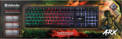 Defender Клавиатура Arx GK-196L RU [45196] {проводная