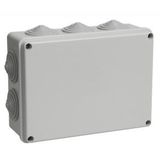 Коробка КМ41244 распаячная для о/ п 190х140х70 мм IP55 Iek UKO11-190-140-070-K41-55 (RAL7035, 10 гермовводов)