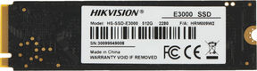 SSD M.2 HIKVision 512GB E3000 Series <HS-SSD-E3000/512G> (PCI-E 3.0 x4, up to 3500/1800MBs, 3D NAND, 224TBW, NVMe, 22x80mm)