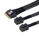 LR-Link SlimSAS x8 to 2 x miniSAS HD (SFF-8654 x8 - 2 x SFF-8643) Cable LR-Link SlimSAS x8 to 2 x miniSAS HD (SFF-8654 x8 - 2 x SFF-8643) Cable