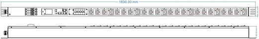 Блок распределения питания Powercom PDU-32AVMS24-18C3-6C9-3P