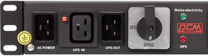 Распределитель питания Powercom MBS1607-1C19-6C13 4*Schuko+1*C19