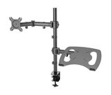 Кронштейн для монитора/ ноутбука Cactus CS-VM-LH07-BK черный 13"-27" макс.8кг настольный поворот и наклон