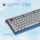 Клавиатура Oklick 480M черный/серый USB slim Multimedia [1067199]